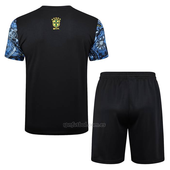 Chandal del Brasil Jesus Manga Corta 2024-2025 Azul - Pantalon Corto